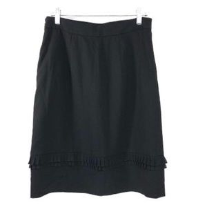 Diane Von Furstenberg Black Demeta Skirt 6